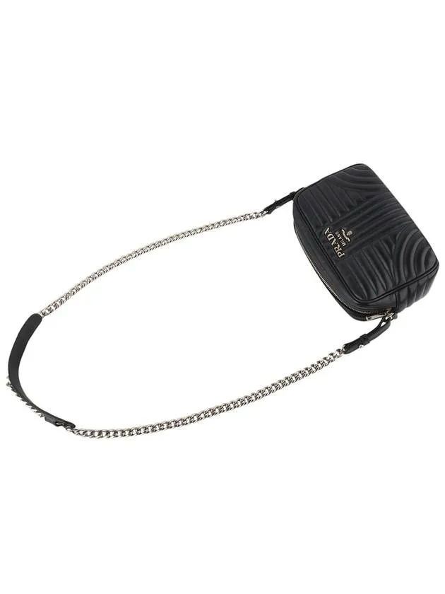 1BH083 Soft Calf Diagram Chain Cross Bag 33628K 4