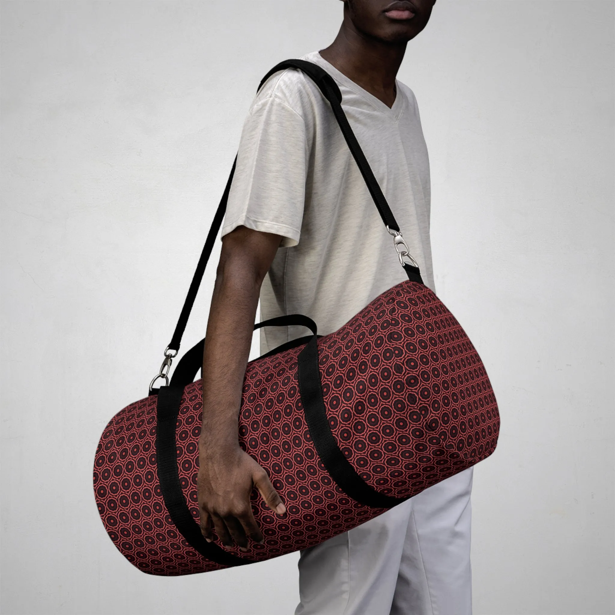 396 Cymatic Print Duffel Bag