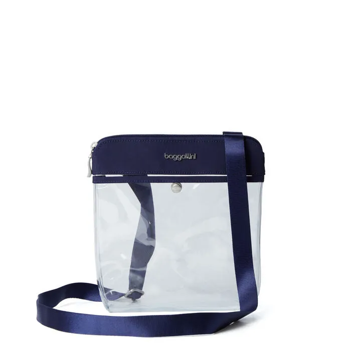 Baggallini Clear Pocket Crossbody Stadium Bag