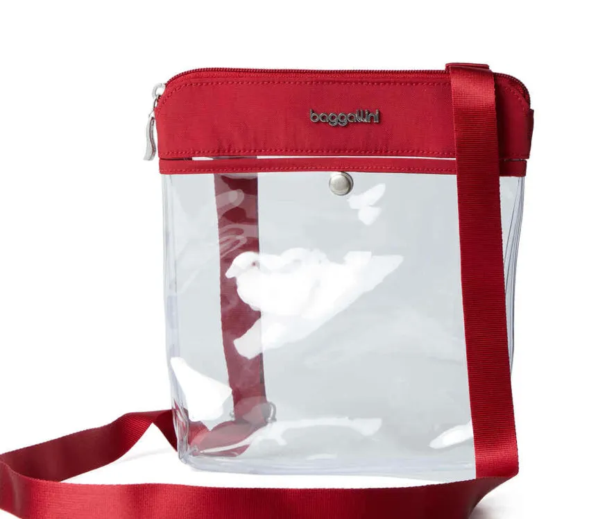 Baggallini Clear Pocket Crossbody Stadium Bag