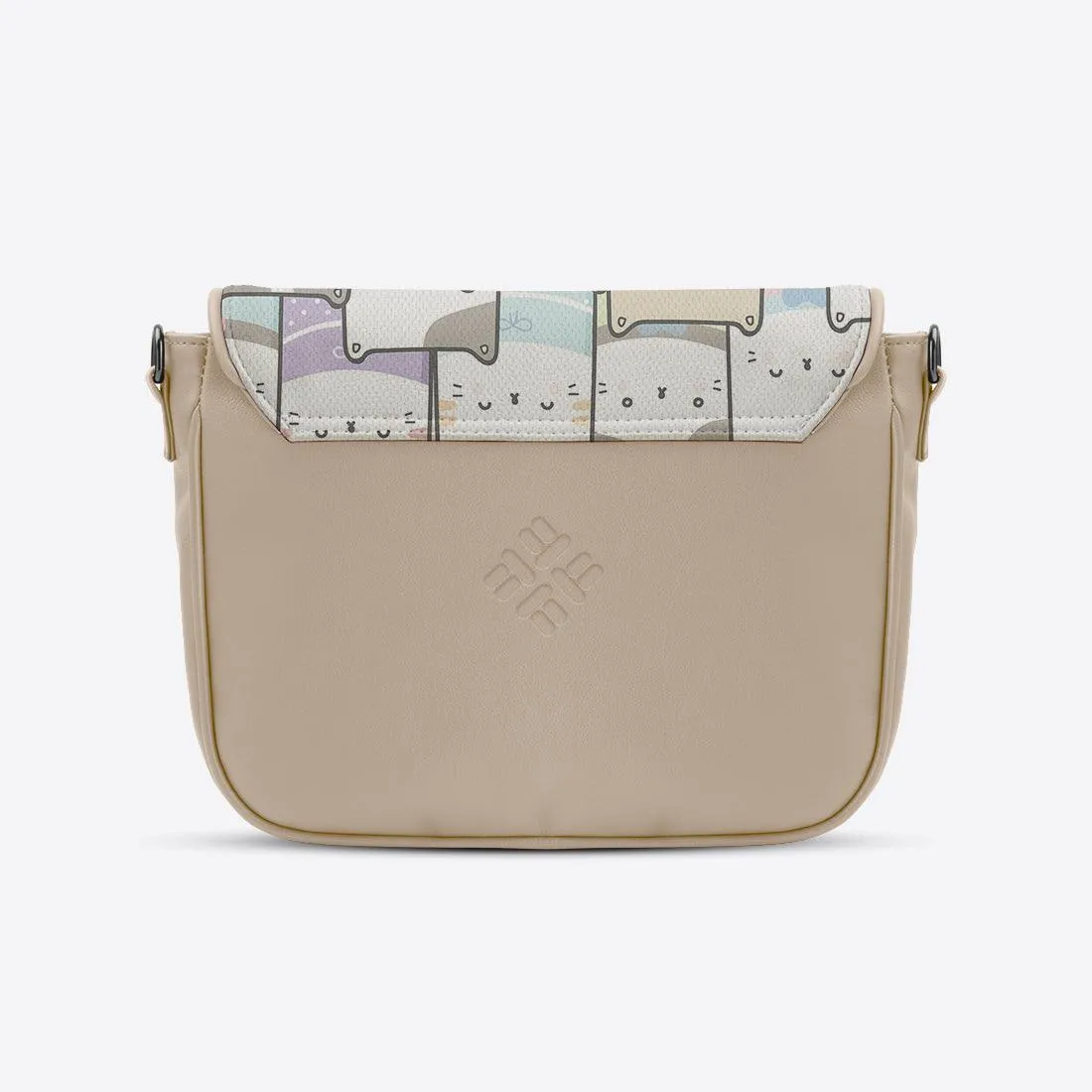 Beige Messenger Crossbody Kitty