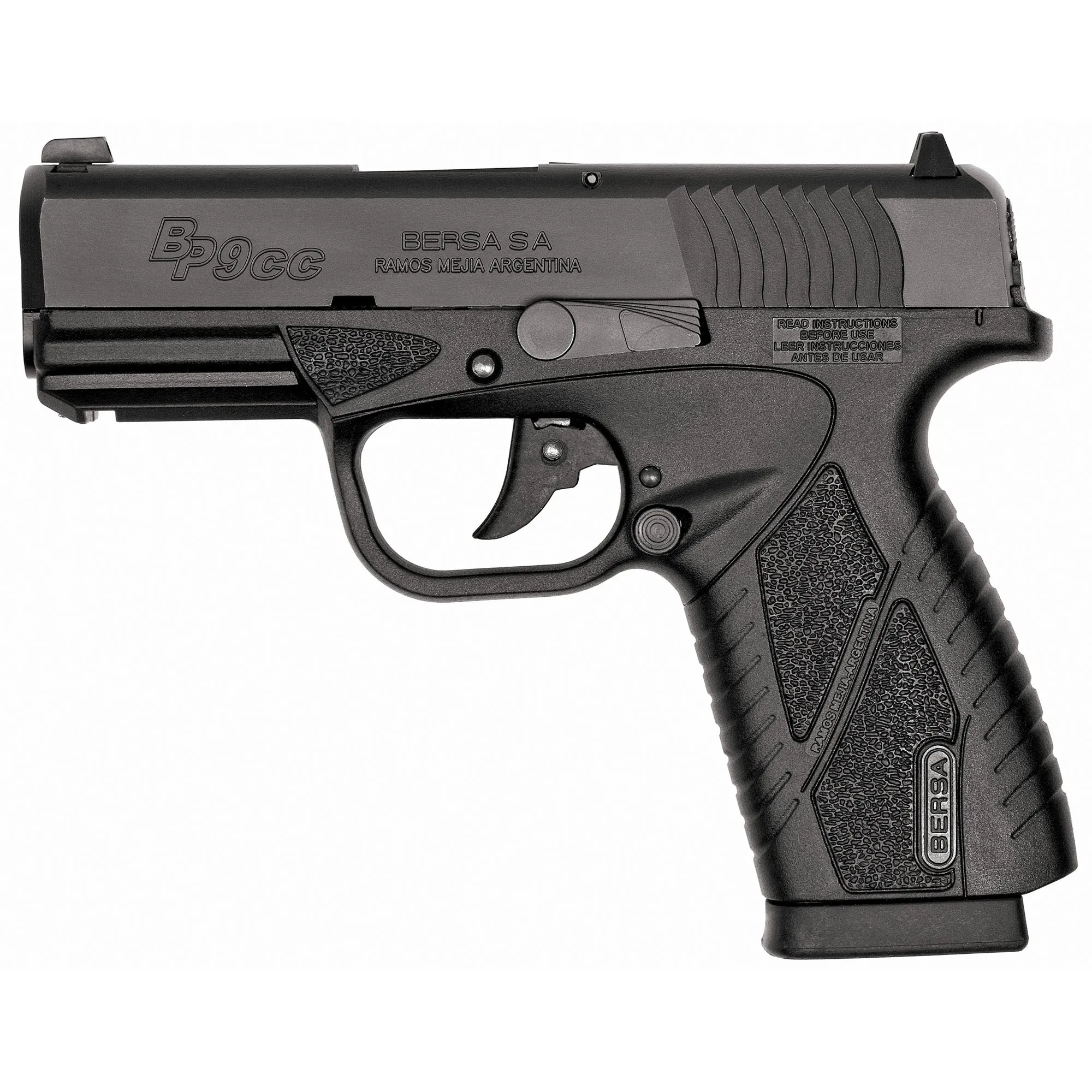 Bersa Bp Cc 9mm 3.2" Bl 8rd