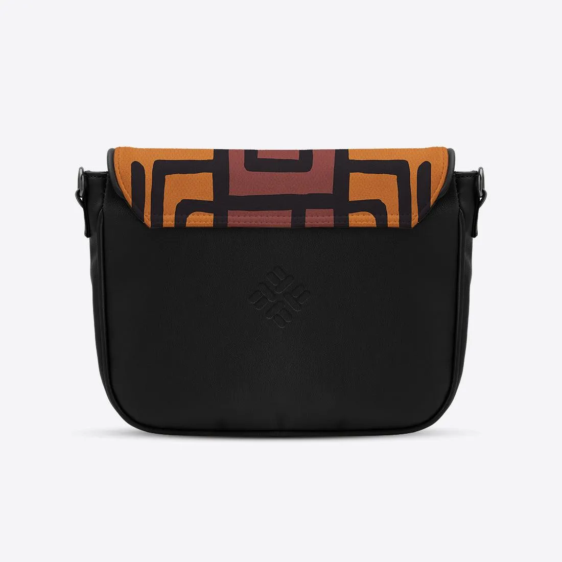 Black Messenger Crossbody African Tribal