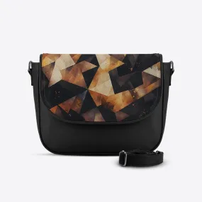 Black Messenger Crossbody Lava