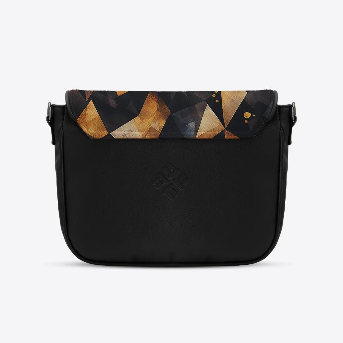 Black Messenger Crossbody Lava