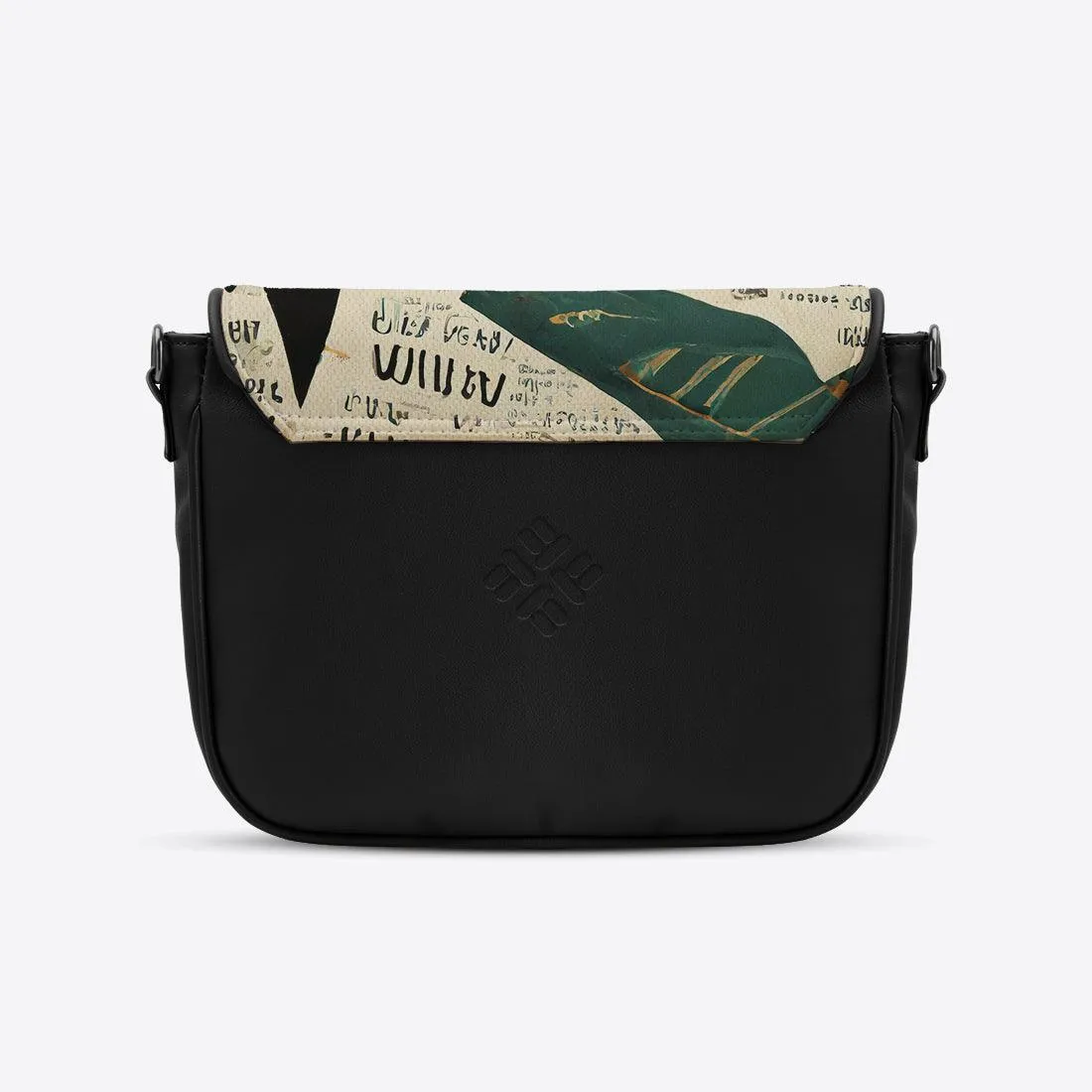 Black Messenger Crossbody Old Magazine