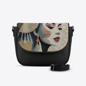 Black Messenger Crossbody Queen