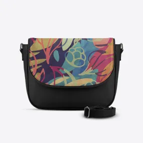 Black Messenger Crossbody Sea Herbs