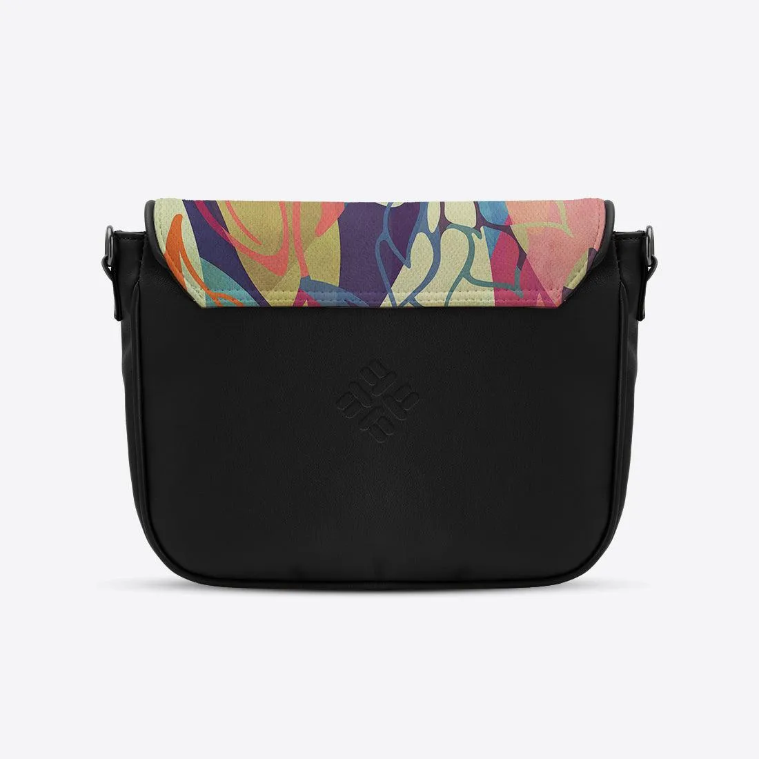 Black Messenger Crossbody Sea Herbs