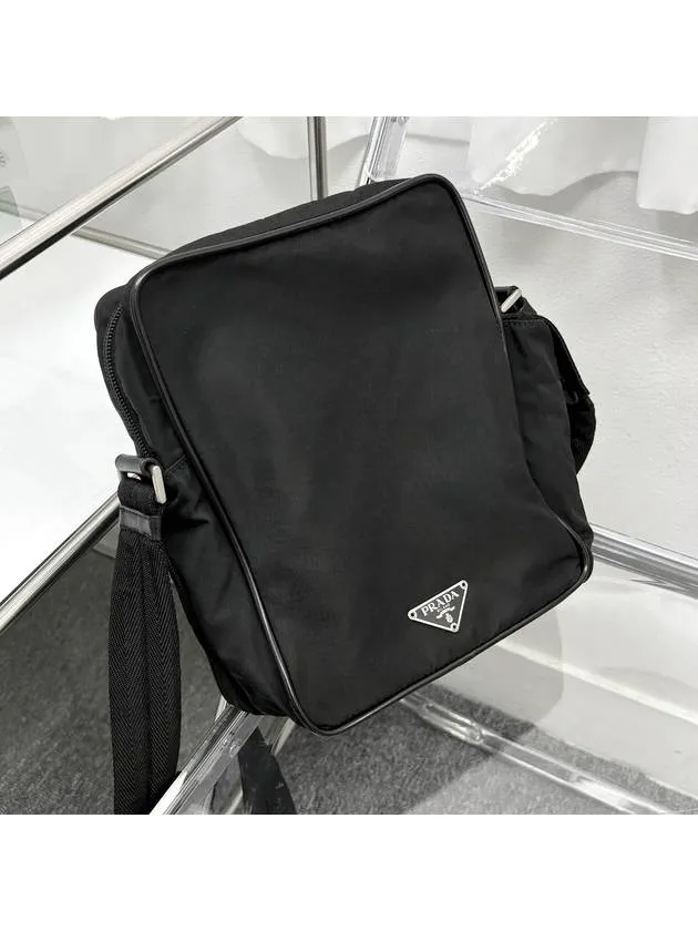 Black Pocono Re Nylon Tesuto Square Cross Bag 3APRB3581