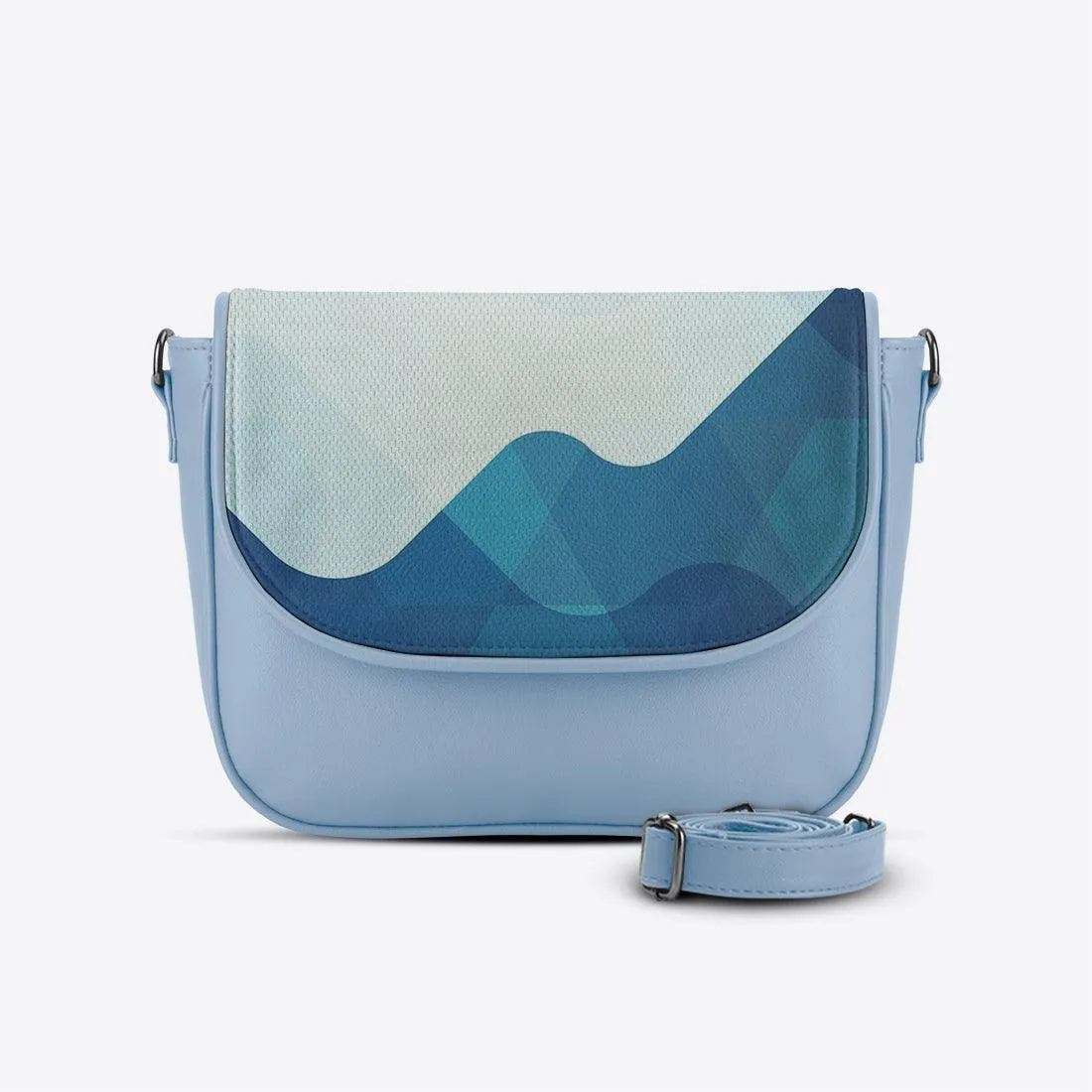 Blue Messenger Crossbody Wavy