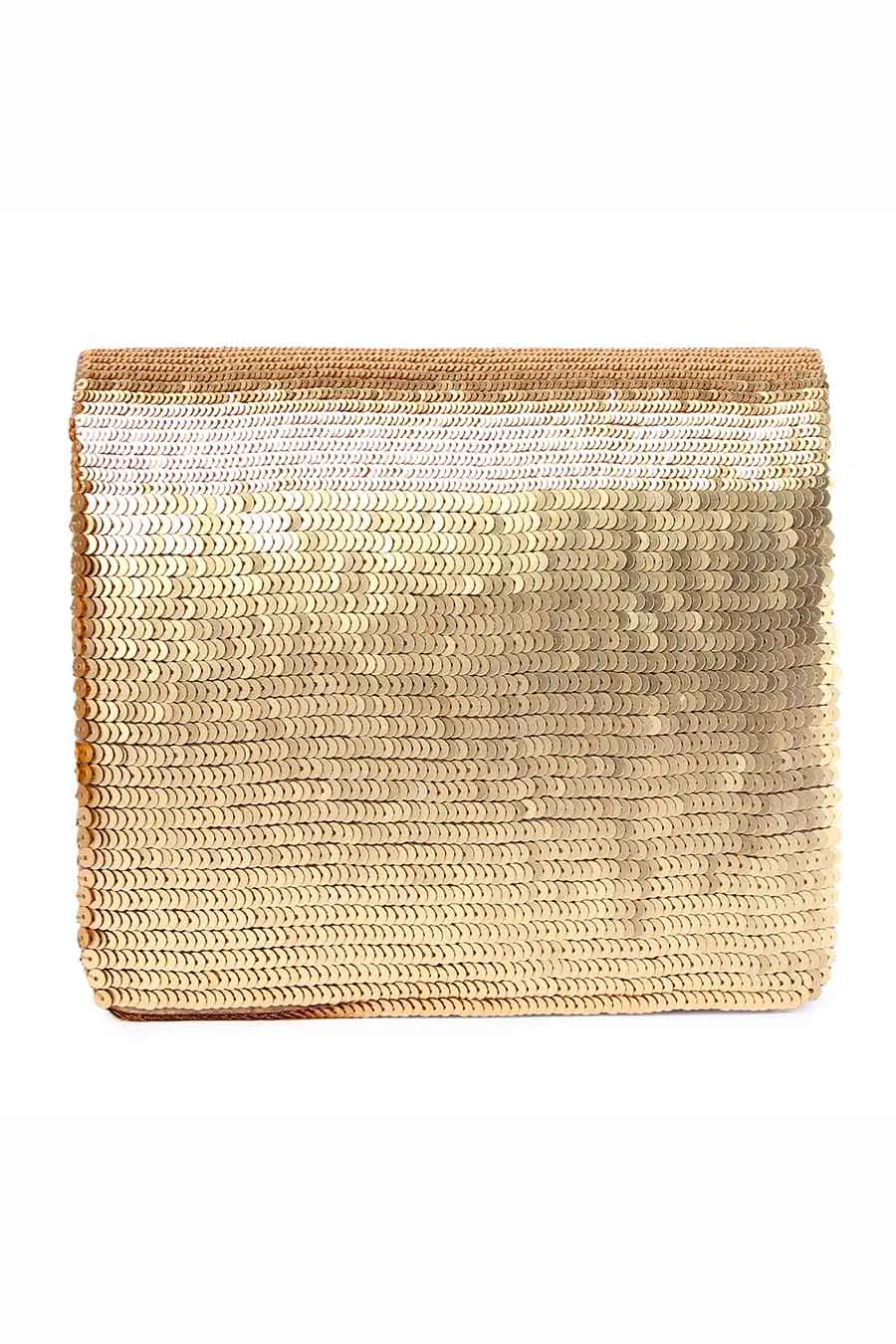 Bronze Aafreen Hand-Embroidered Clutch