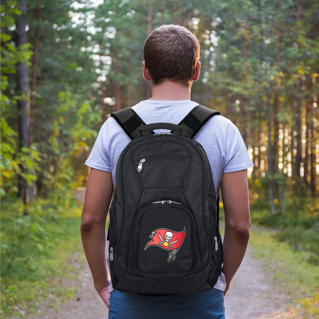 Buccaneers Backpack | Tampa Bay Buccaneers Laptop Backpack- Black