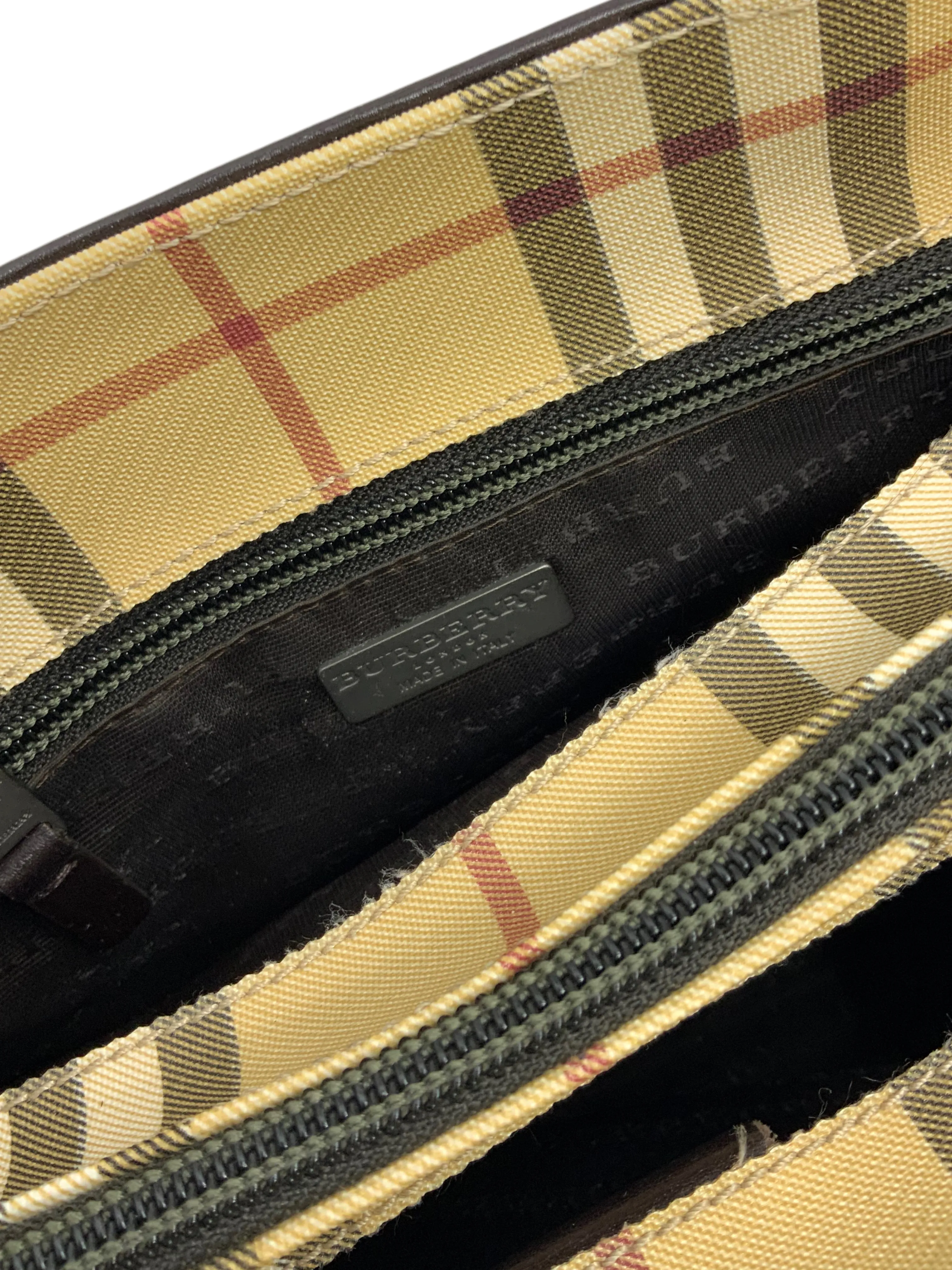 Burberry Nova Check Canvas Small Tote Bag