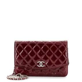 CHANEL Brilliant Wallet on Chain Quilted Patent