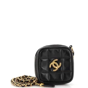 CHANEL Diamond Clutch with Chain Quilted Lambskin