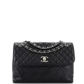 CHANEL In The Business Flap Bag Quilted Calfskin Maxi