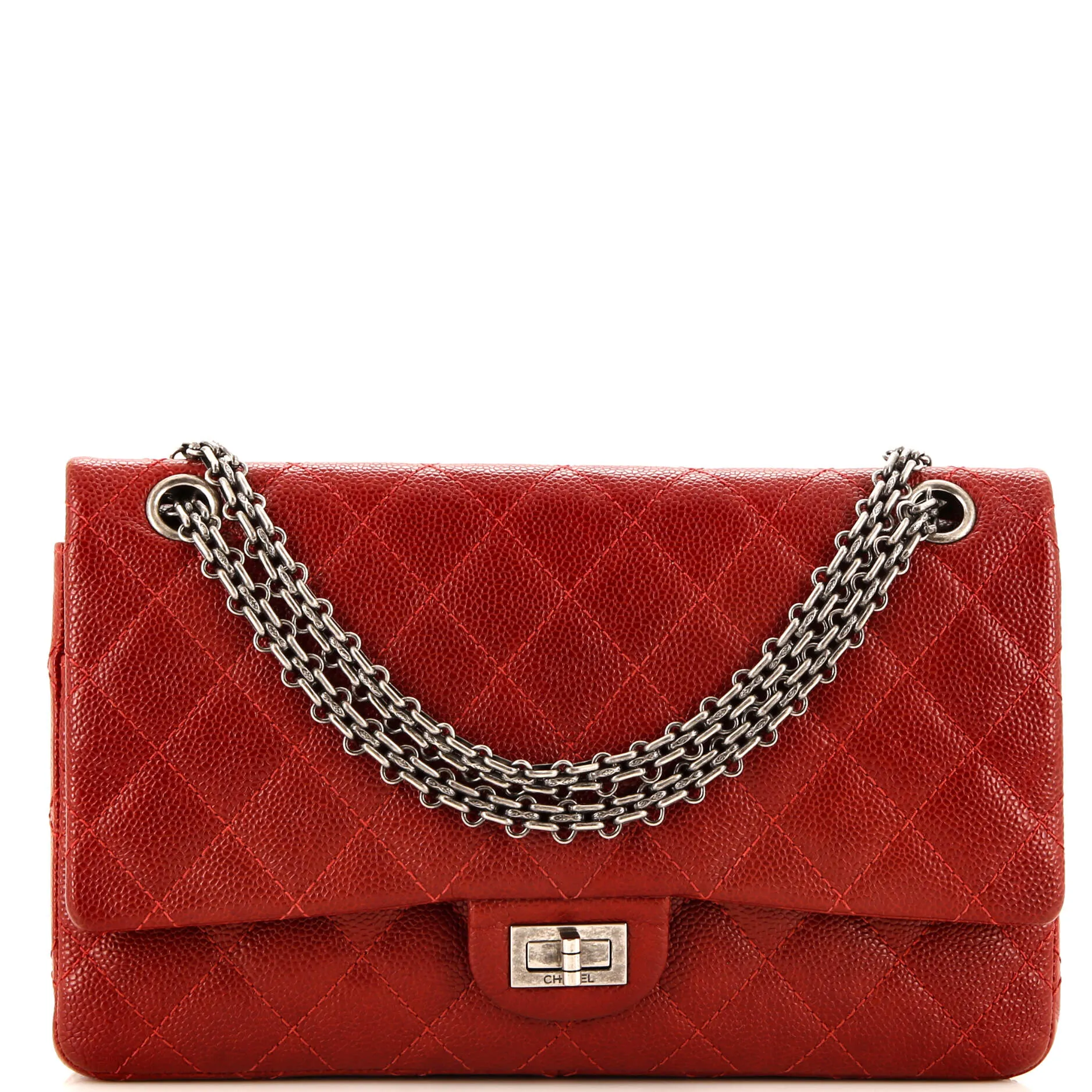 CHANEL Reissue 2.55 Flap Bag Quilted Caviar 226