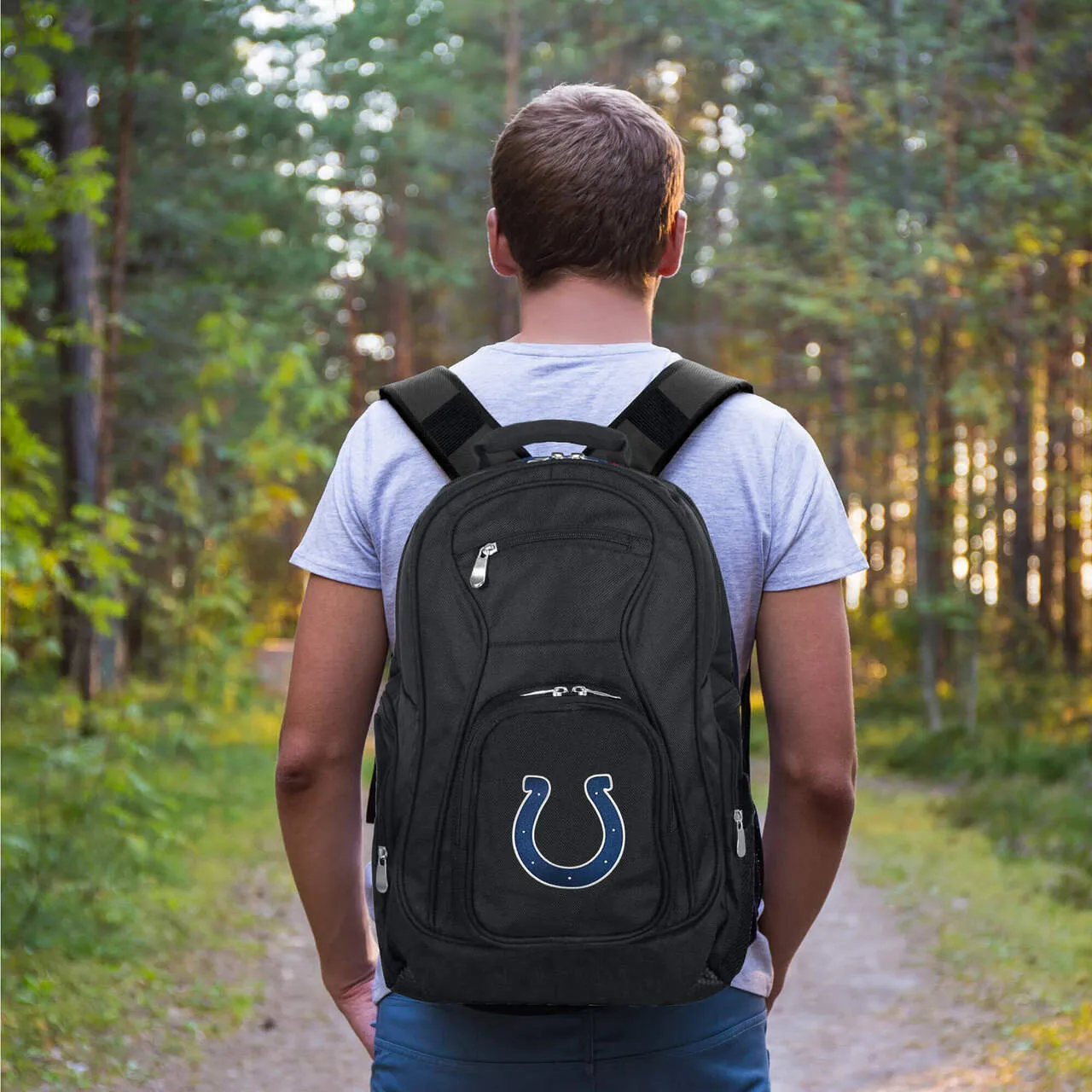 Colts Backpack| Indianapolis Colts Laptop Backpack- Black