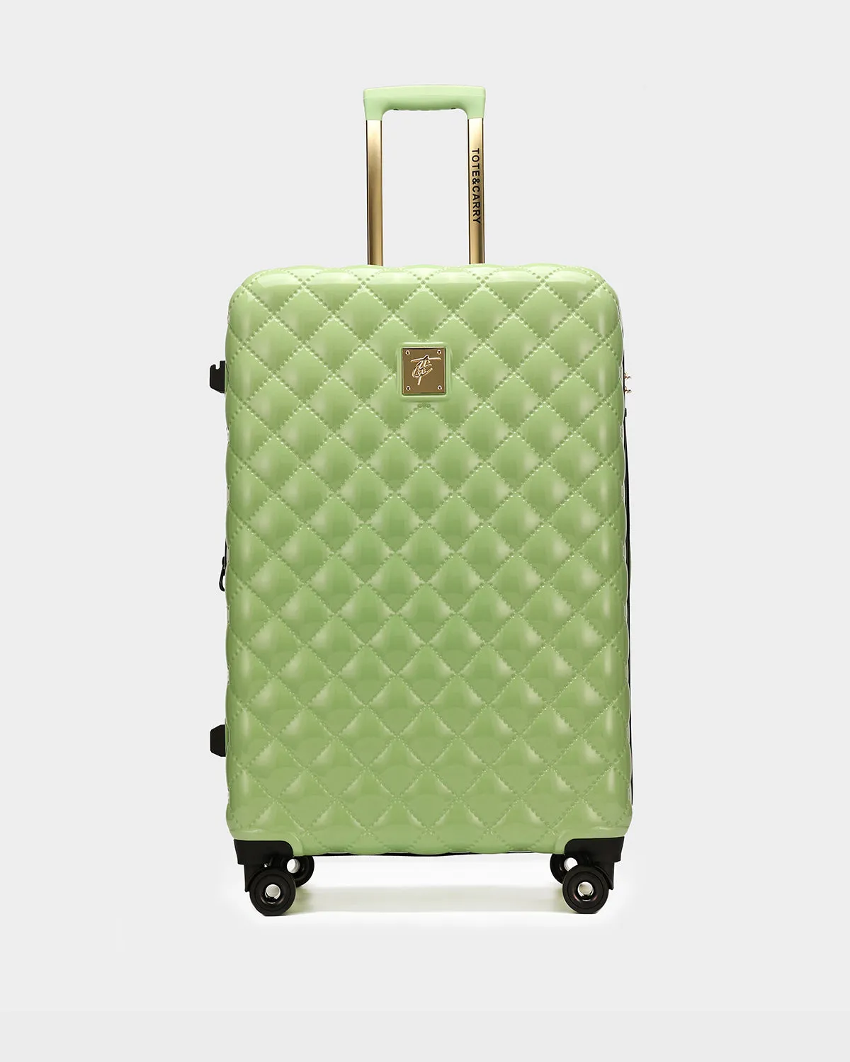 Diamond 3 Piece Luggage Set in Crystal Green