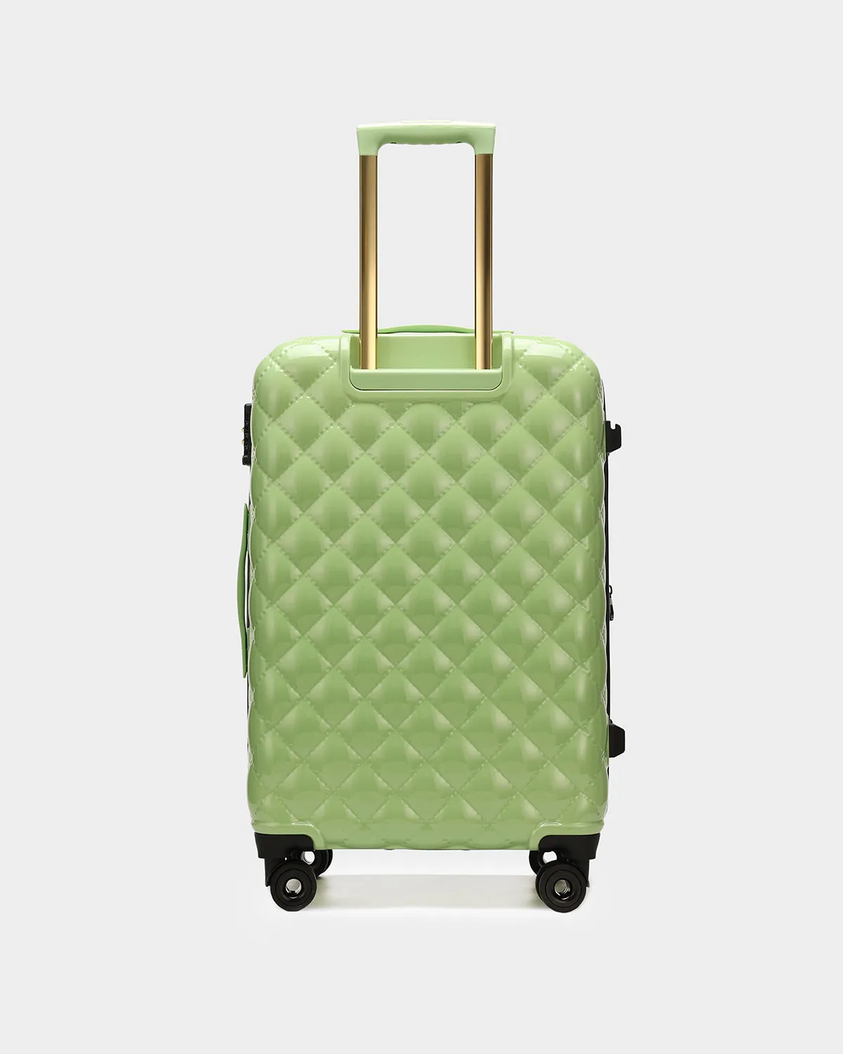 Diamond 3 Piece Luggage Set in Crystal Green