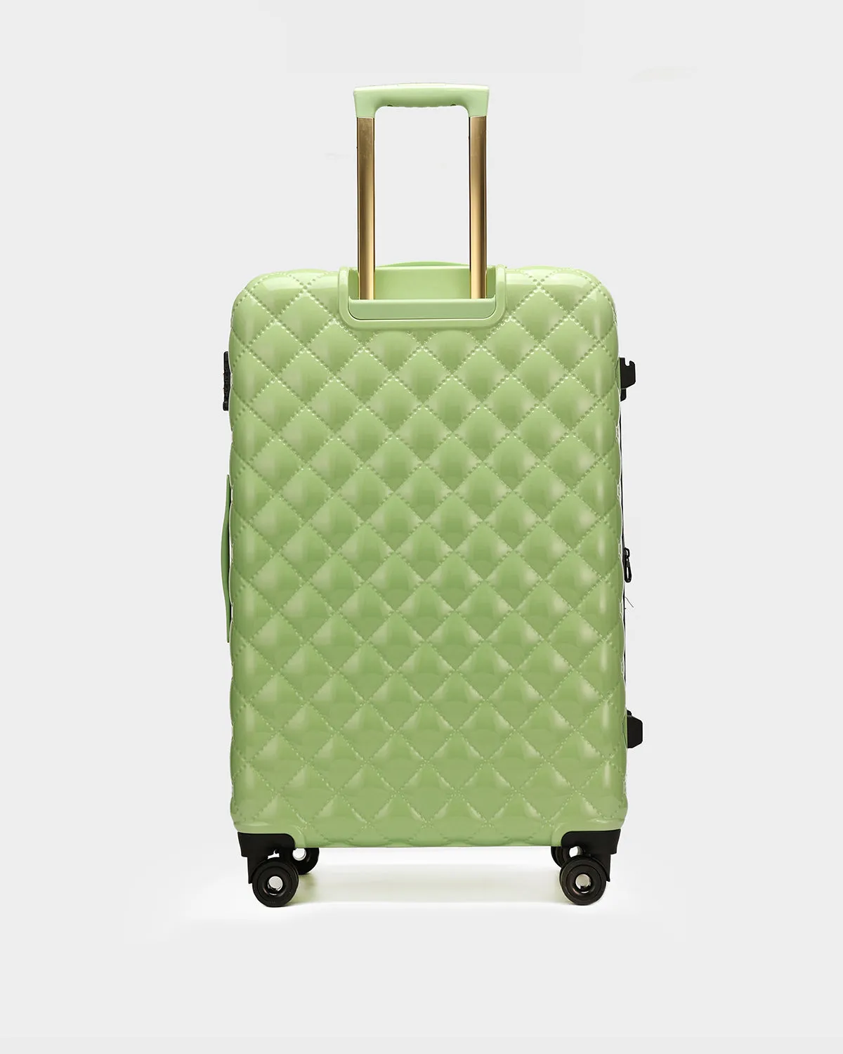 Diamond 3 Piece Luggage Set in Crystal Green