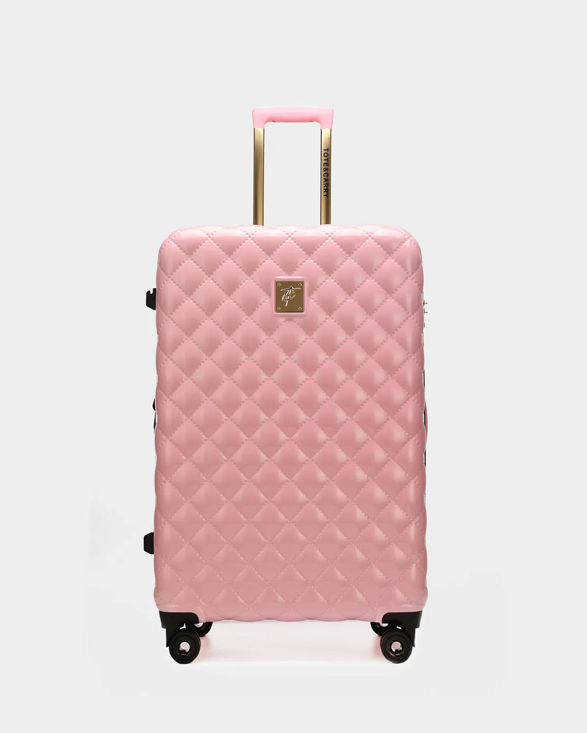 Diamond 3 Piece Luggage Set in Pink