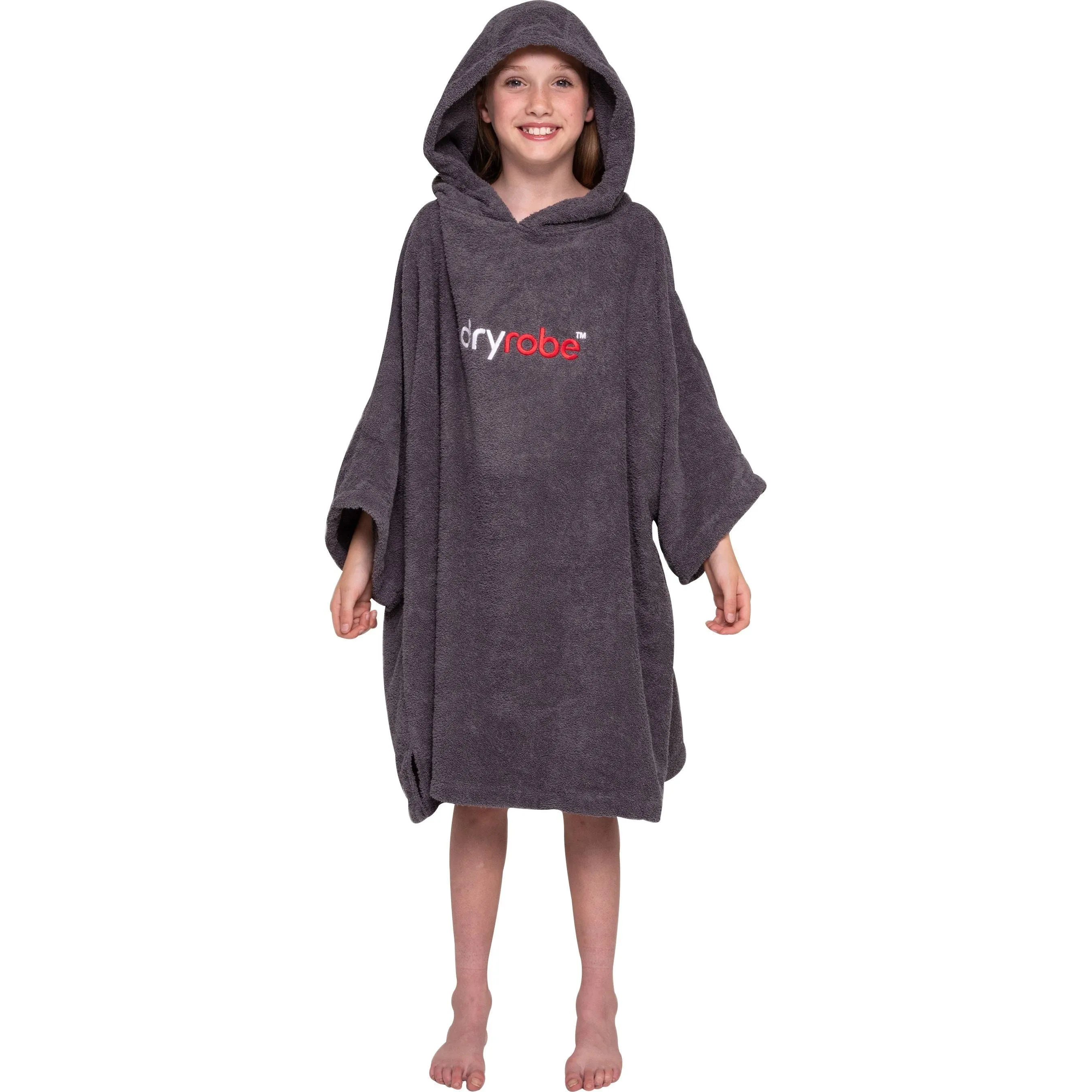 Dryrobe Organic Towel Junior Changing Robe - Grey