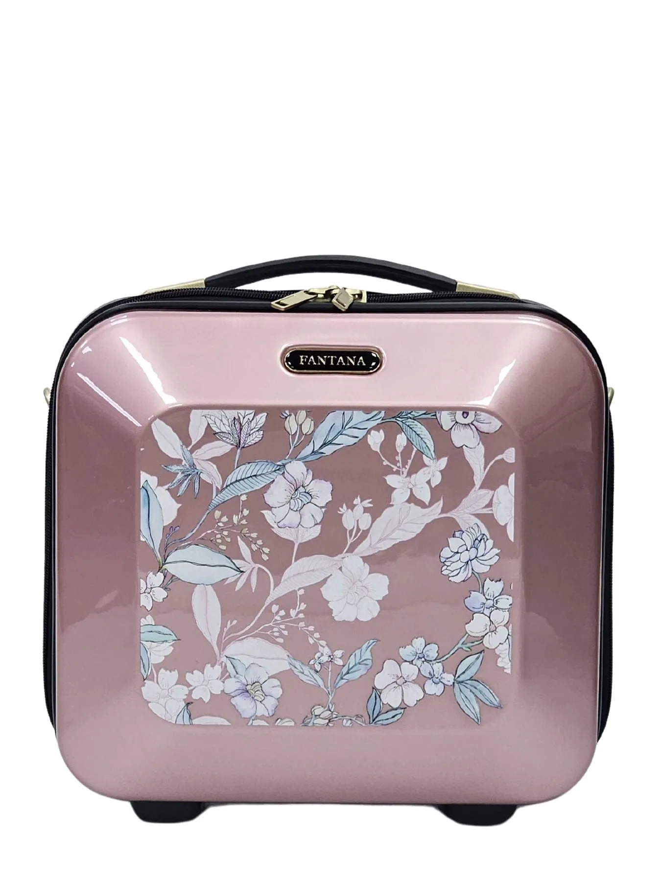 Floral Suitcase 4 Wheel Shiny Hard Case Shell Roller Wheels Cabin Small Medium Large Set Carry On Check In