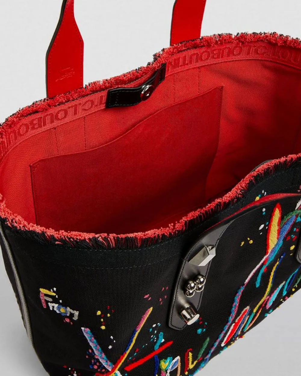 Frangibus Medium Tote Bag in Black Multicolor