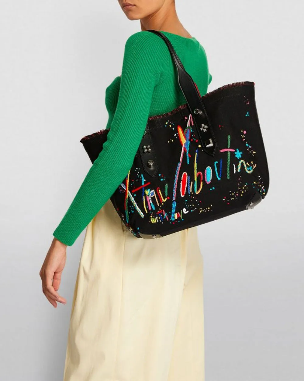 Frangibus Medium Tote Bag in Black Multicolor