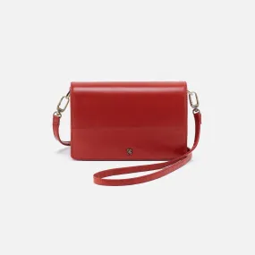 Hobo Jill Phone Crossbody Polished Leather - Brick