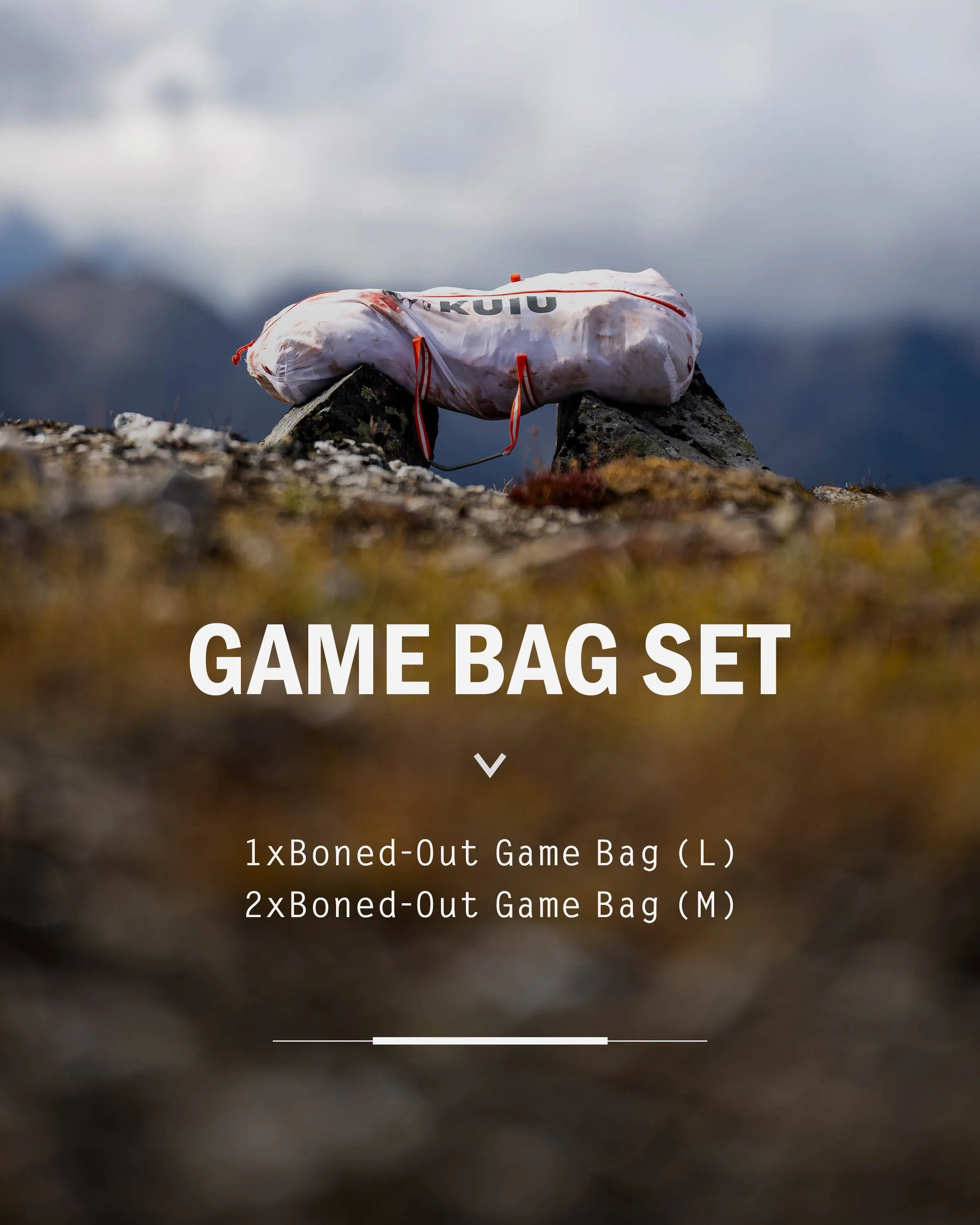 KUIU Boned-Out Game Bag Set | White