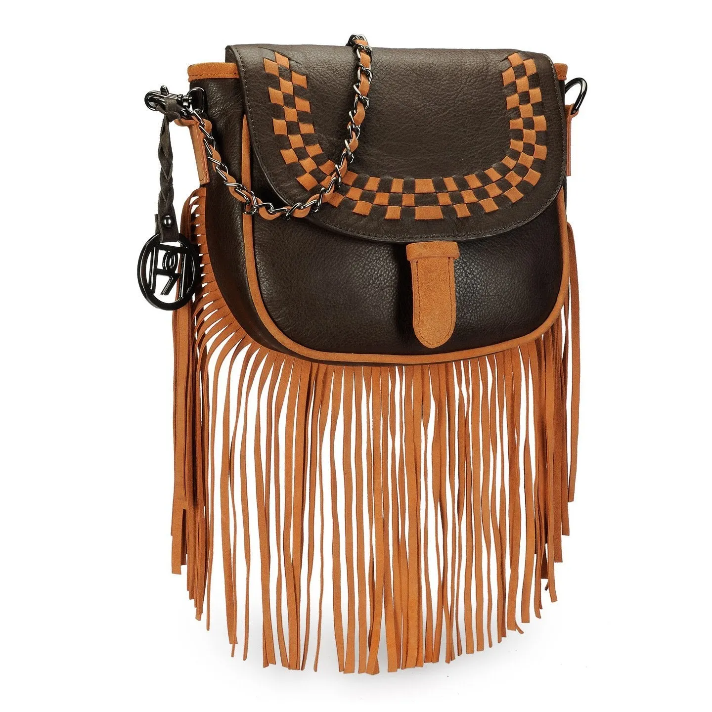 Leather Crossbody Bag - PR1072