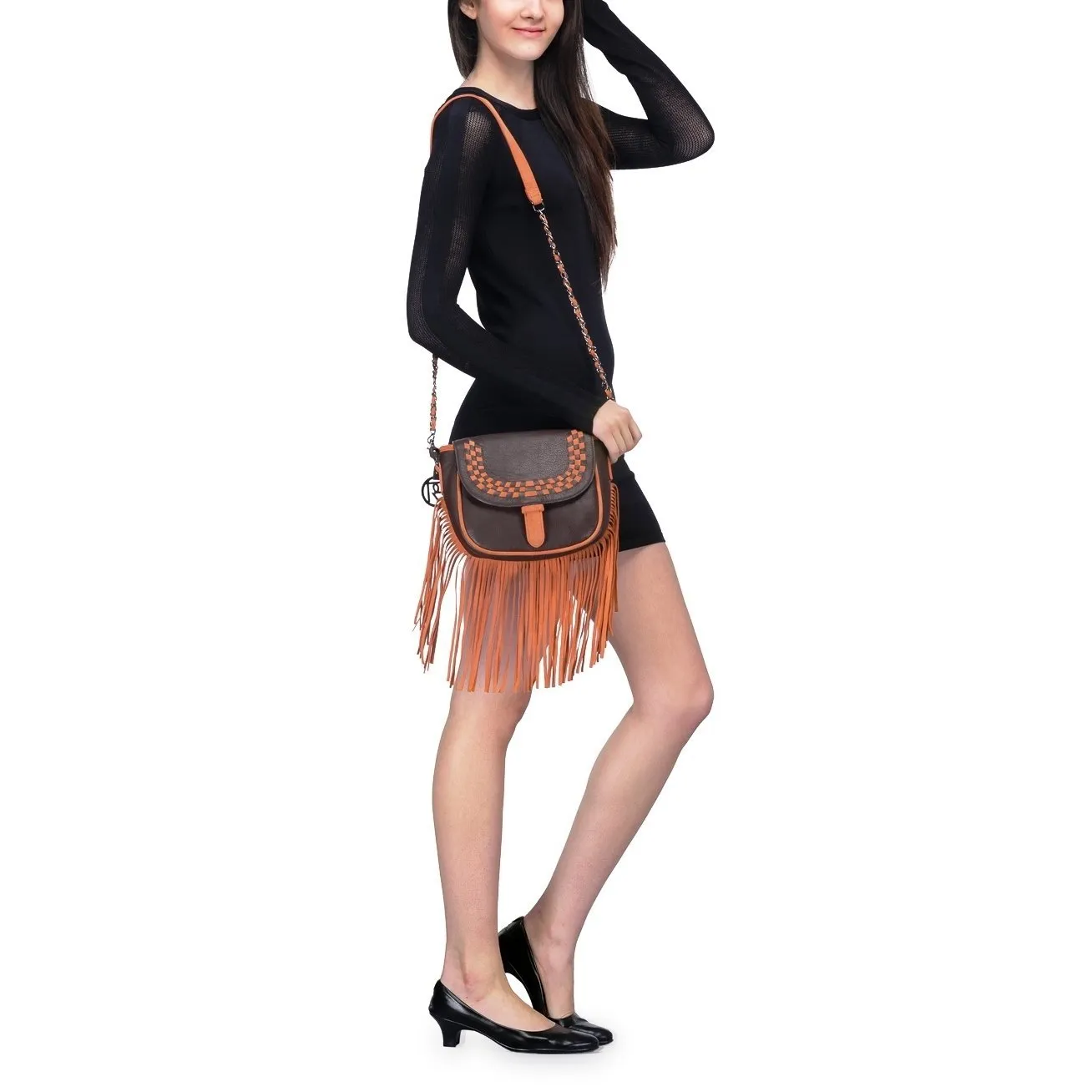 Leather Crossbody Bag - PR1072