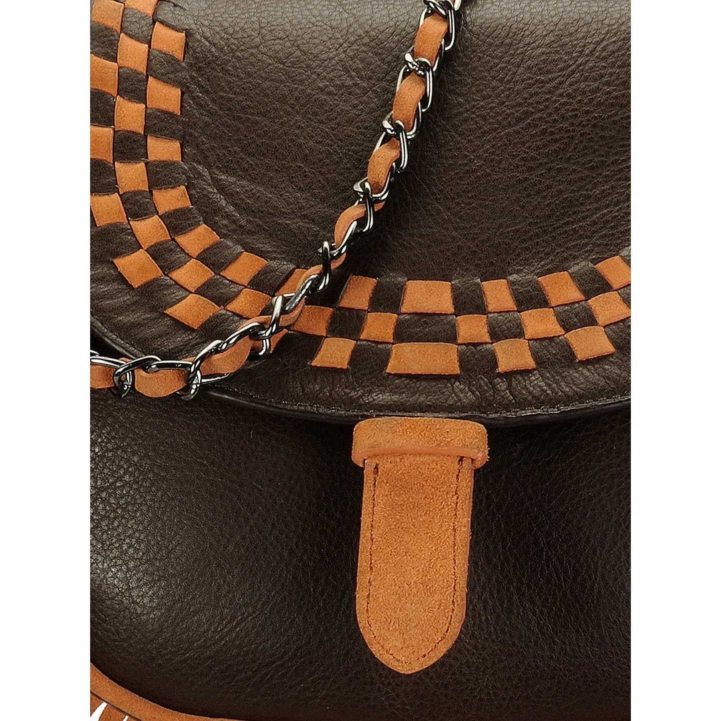 Leather Crossbody Bag - PR1072