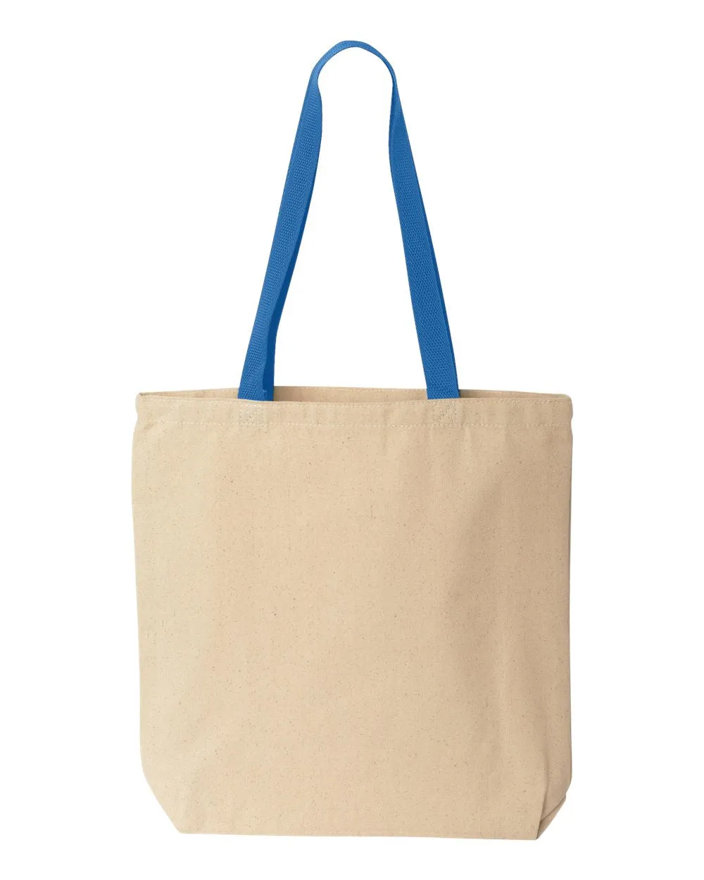 Liberty Bags Natural Tote with Contrast-Color Handles, Cotton Canvas Tote Bag - 8868