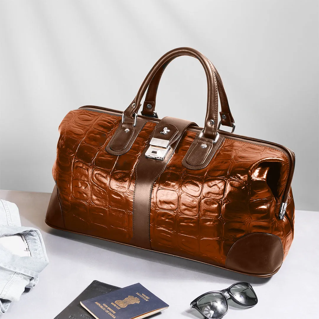 Luxury 97 Travel Bag | Leather Duffle Bag For Men | For Travel | Colour : Black, Brown