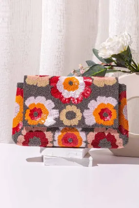 Multicolour Floralmati Embroidered Clutch