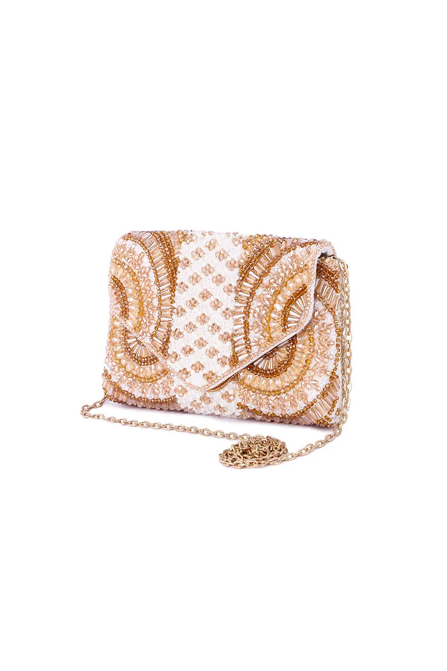 Multicolour Shazeeb Hand-Embroidered Clutch