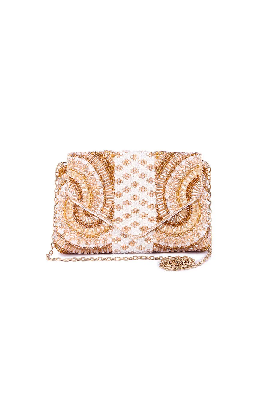 Multicolour Shazeeb Hand-Embroidered Clutch