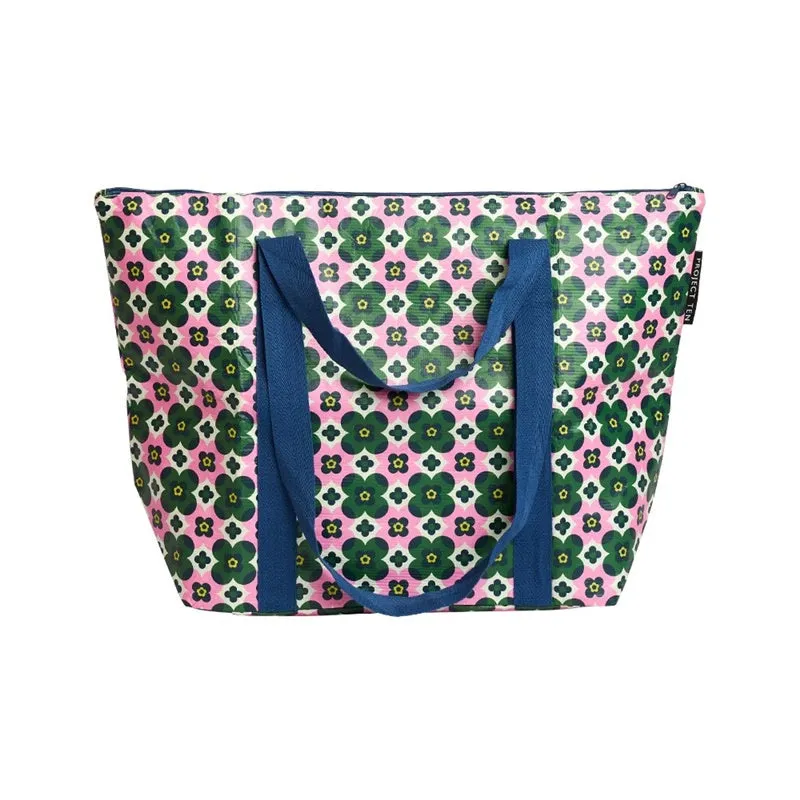 Project Ten - Zip Medium Tote - Block Floral