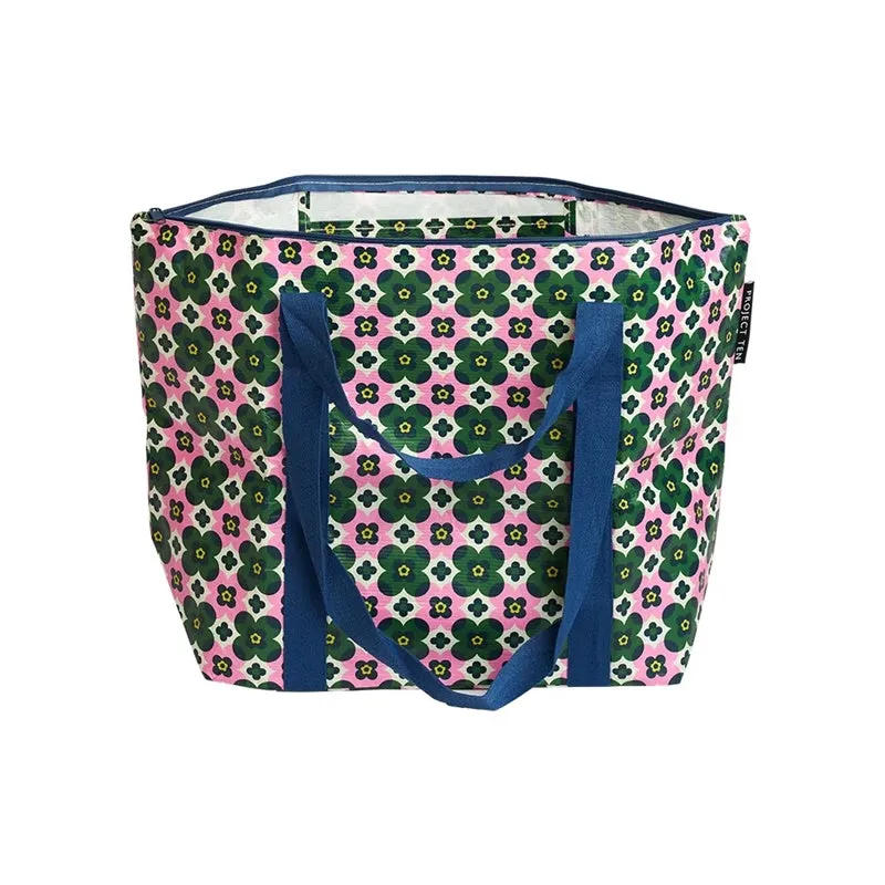 Project Ten - Zip Medium Tote - Block Floral