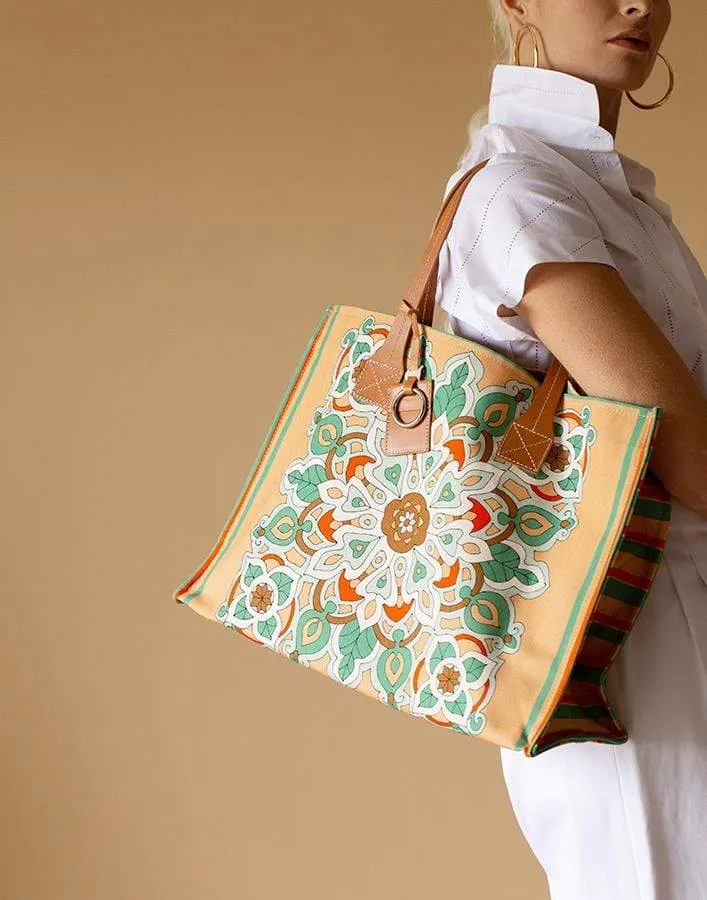 Savoia Print Canvas Tote Bag