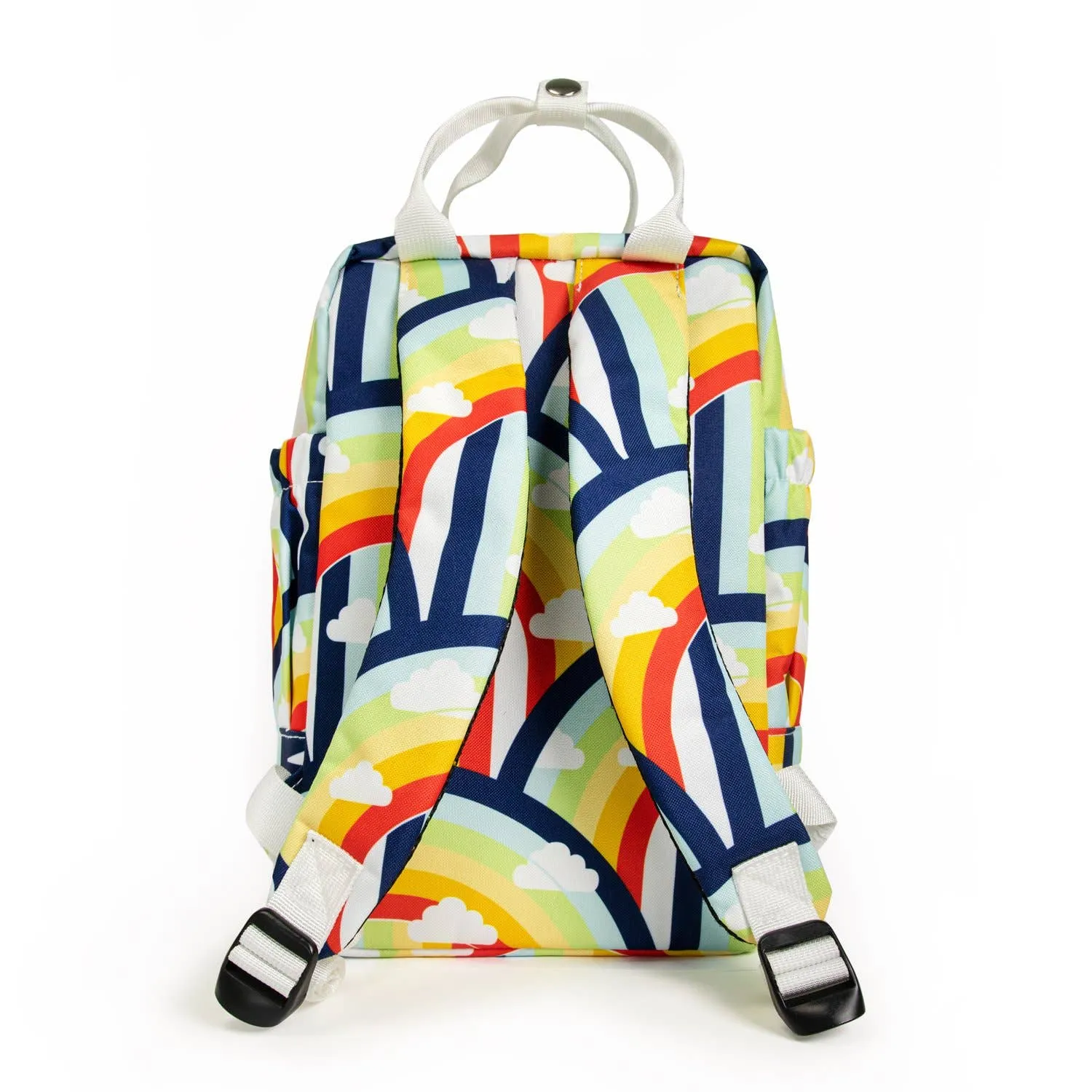 Sleep No More Preschool Backpack, Rainbow Print