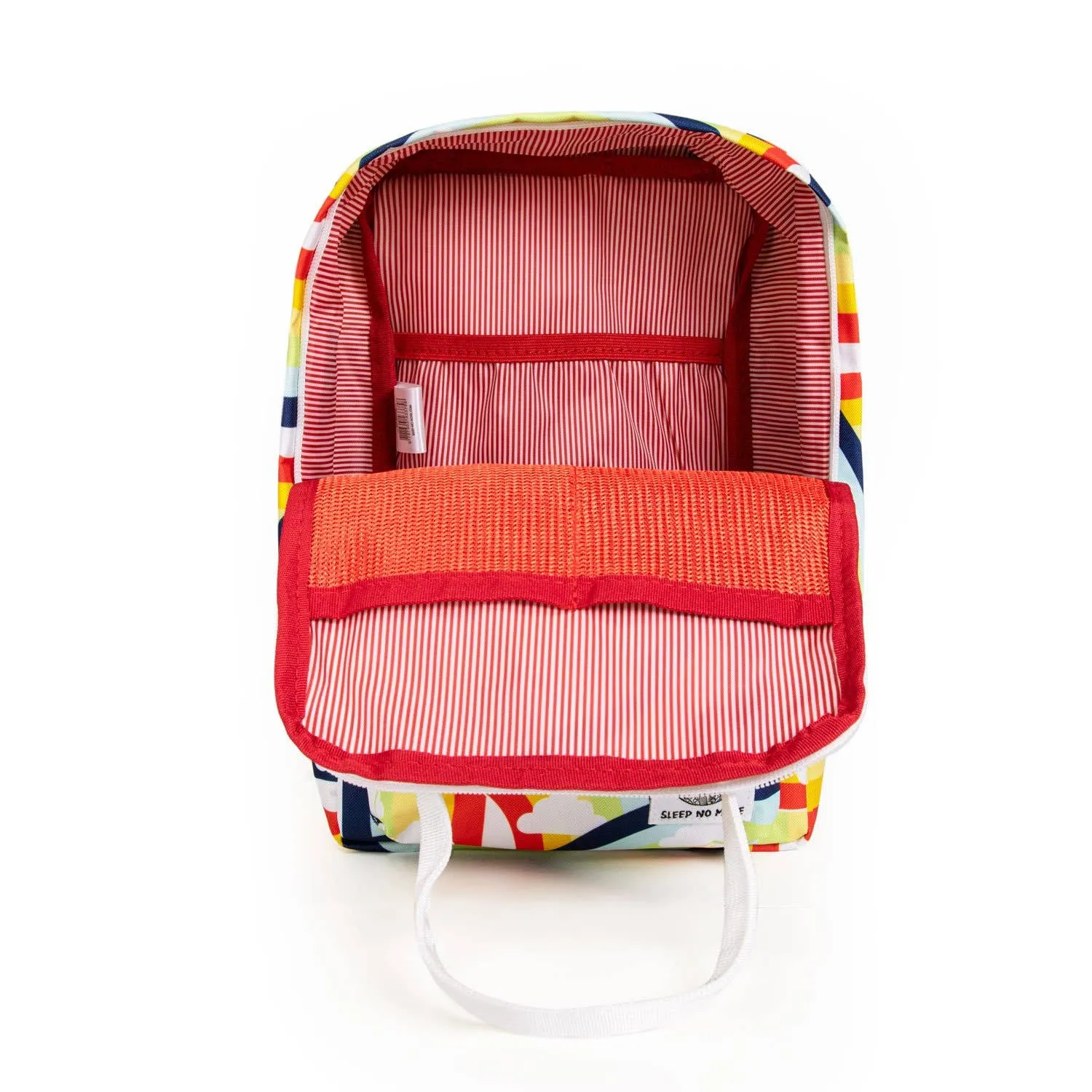 Sleep No More Preschool Backpack, Rainbow Print