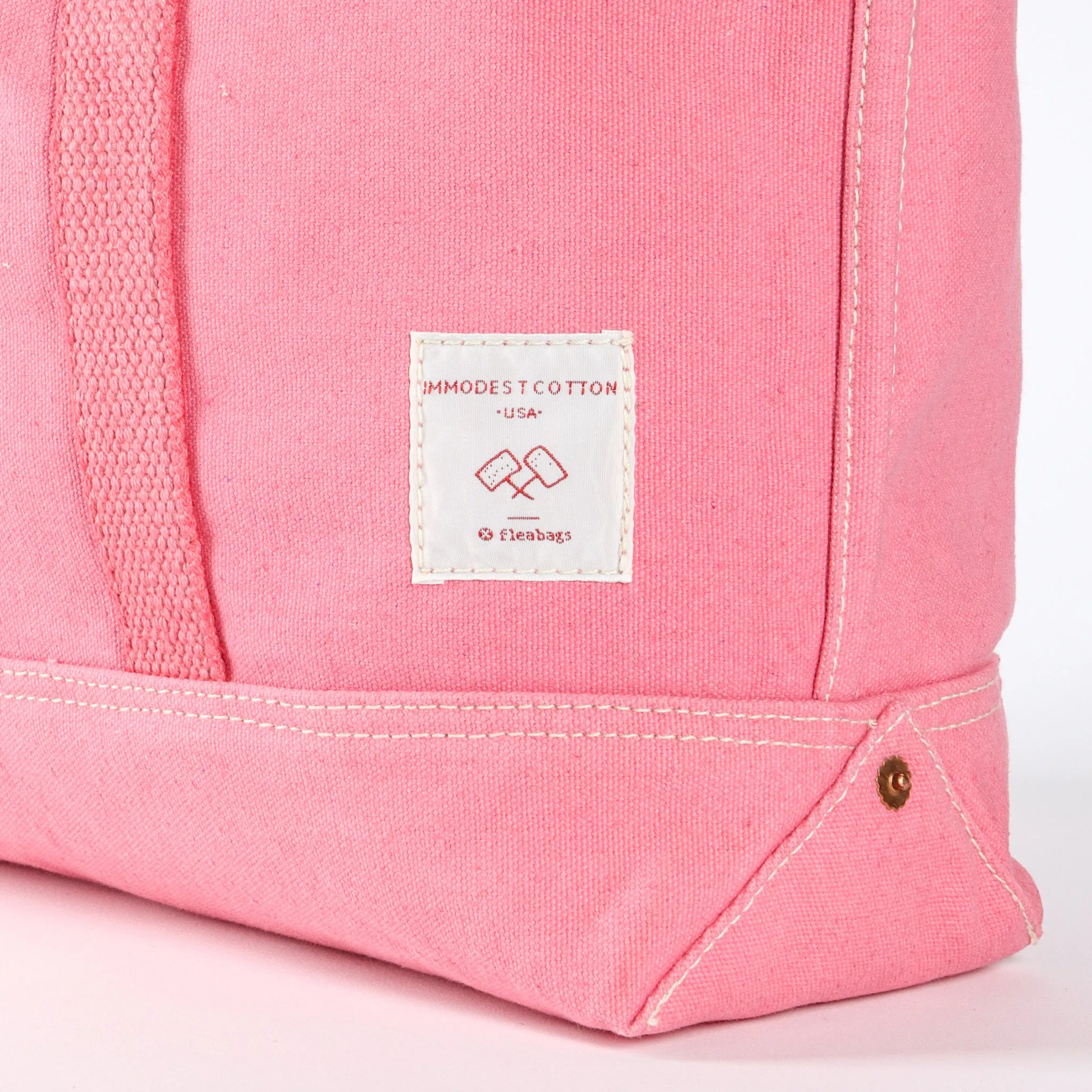 Small East West Tote | Flamingo