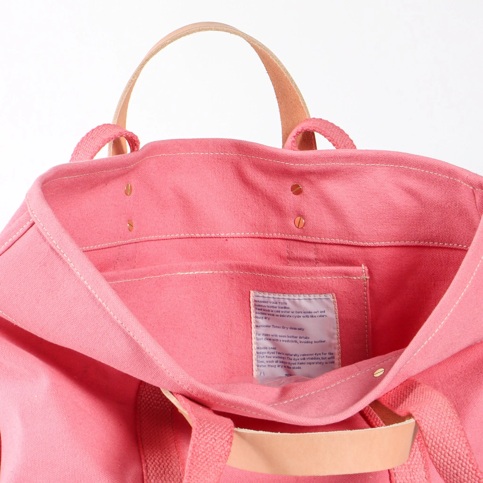 Small East West Tote | Flamingo