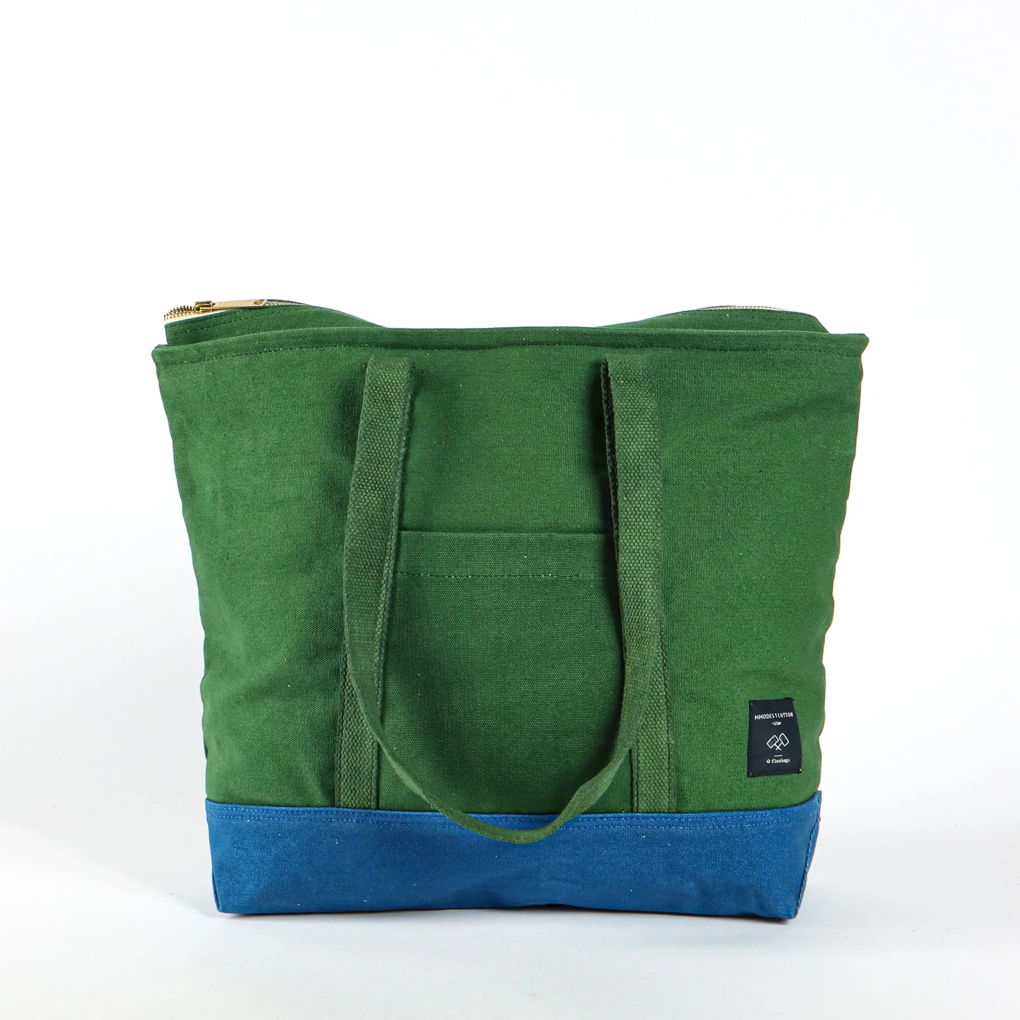 Small Zipper Tote | Pine Ocean