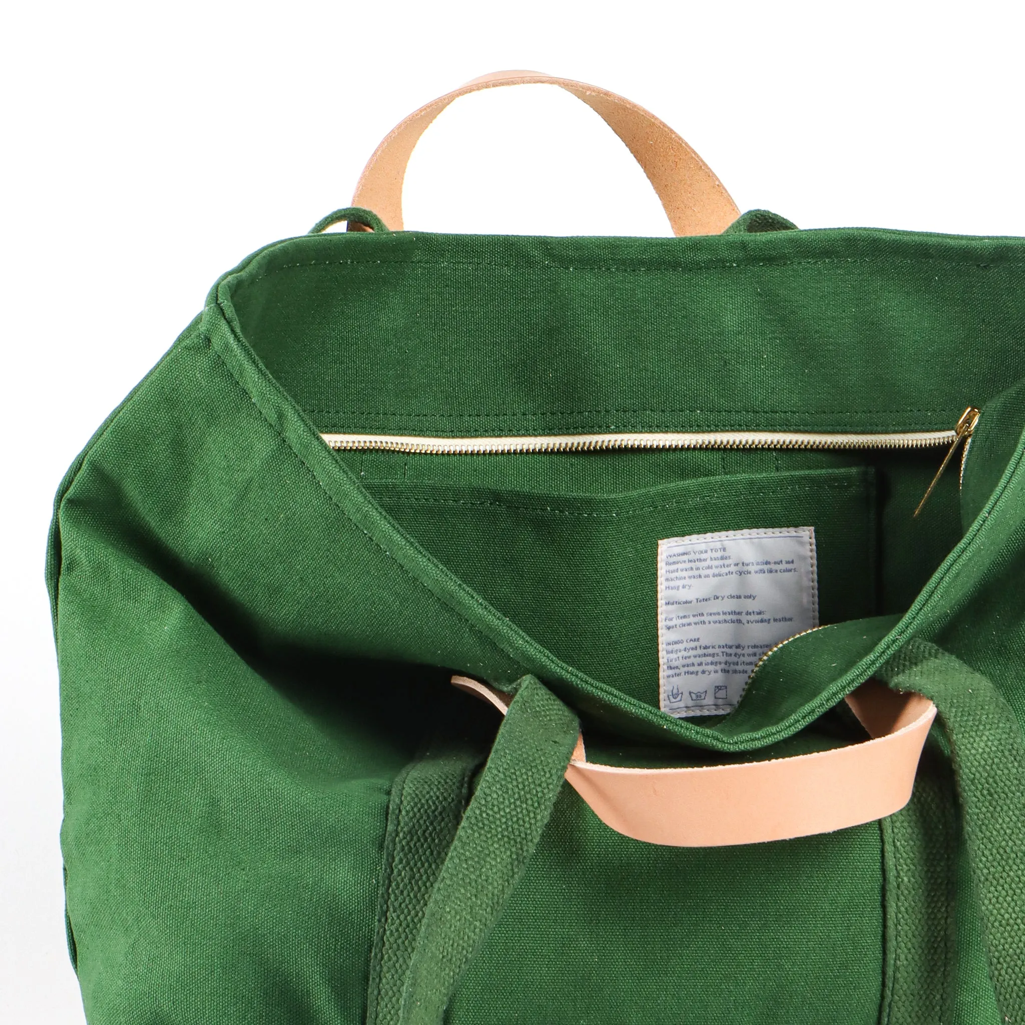 Small Zipper Tote | Pine Ocean